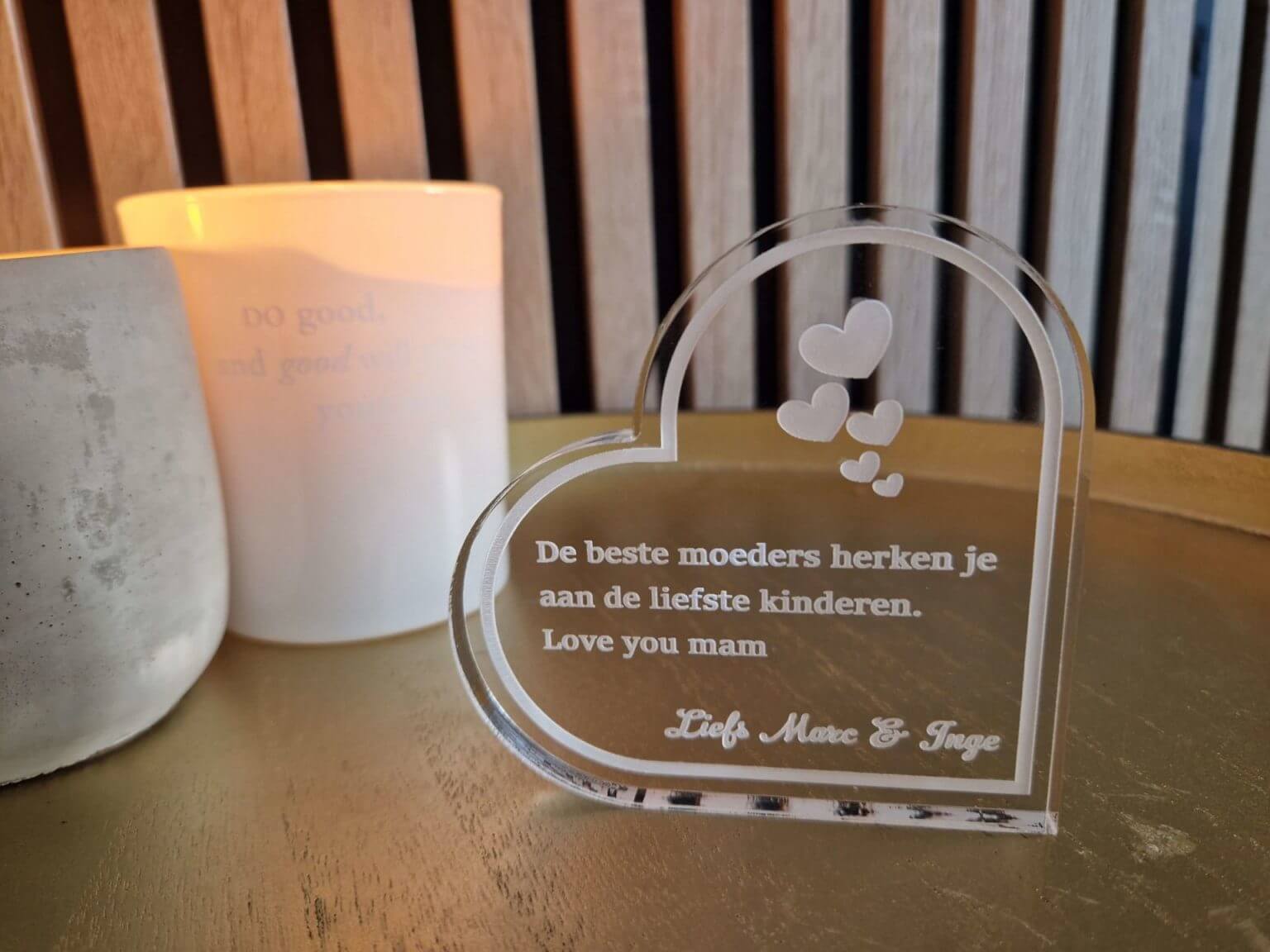 Ontwerp Je Eigen Hart Van Plexiglas Uniek Namens Mij Gepersonaliseerde Cadeaus